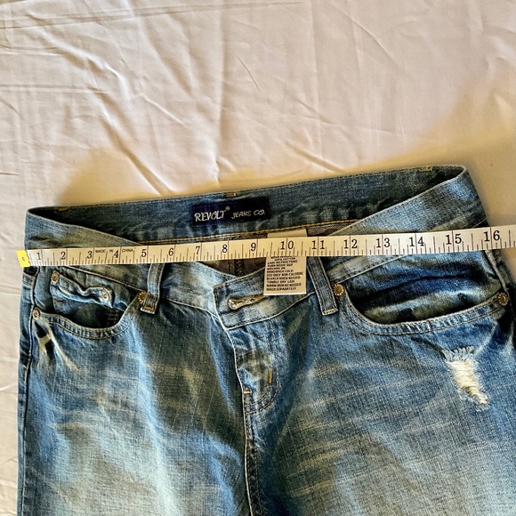 Revolt Jeans Co.Heavily Distressed Jeans sz 9 - Picture 3 of 8